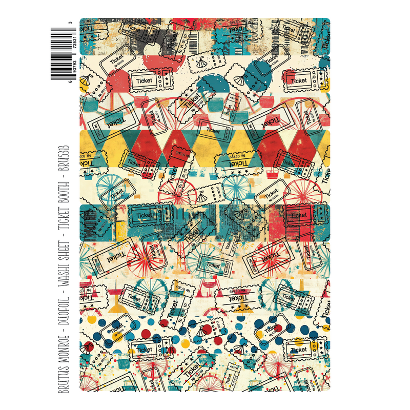 Ticket Booth | DuoFoil Washi Sheet