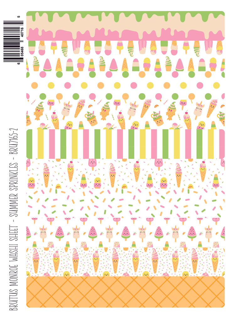 Summer Sprinkles | Washi Sheet