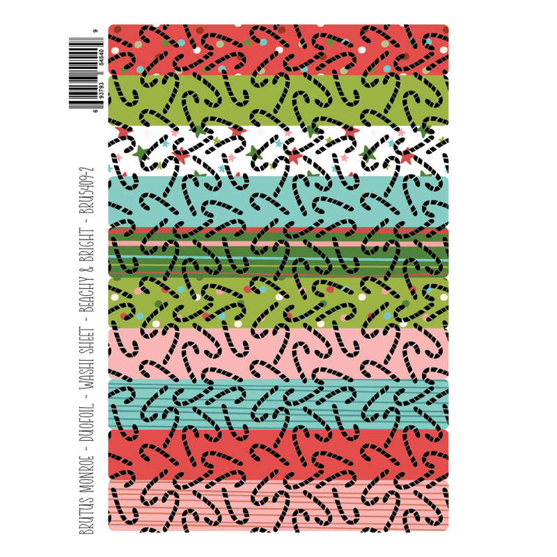 Beachy and Bright | DuoFoil Washi Sheet
