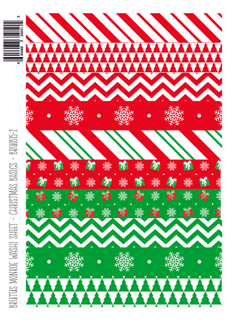 Christmas Basics | Washi Sheet