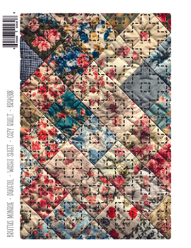 Cozy Quilt | DuoFoil Washi Sheet