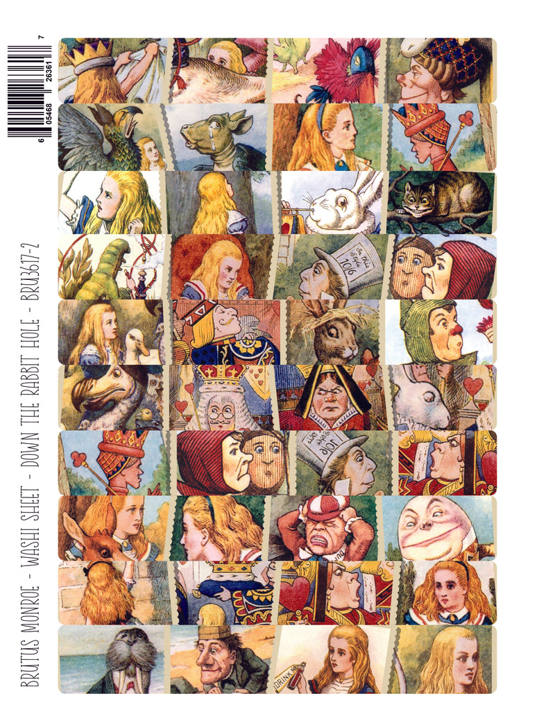 Down the Rabbit Hole | Washi Sheet