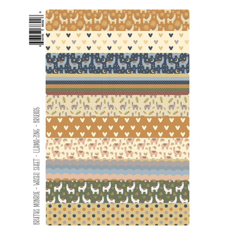 Llama-zing | Washi Sheet