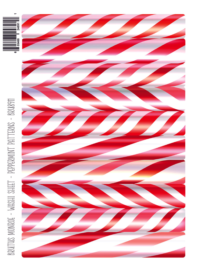 Peppermint Patterns | Washi Sheet