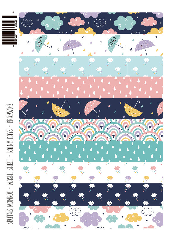 Rainy Days | Washi Sheet