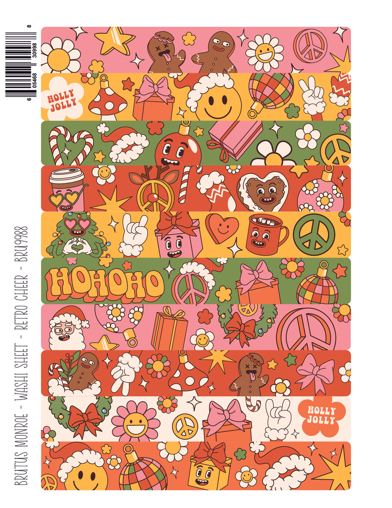 Retro Cheer | Washi Sheet
