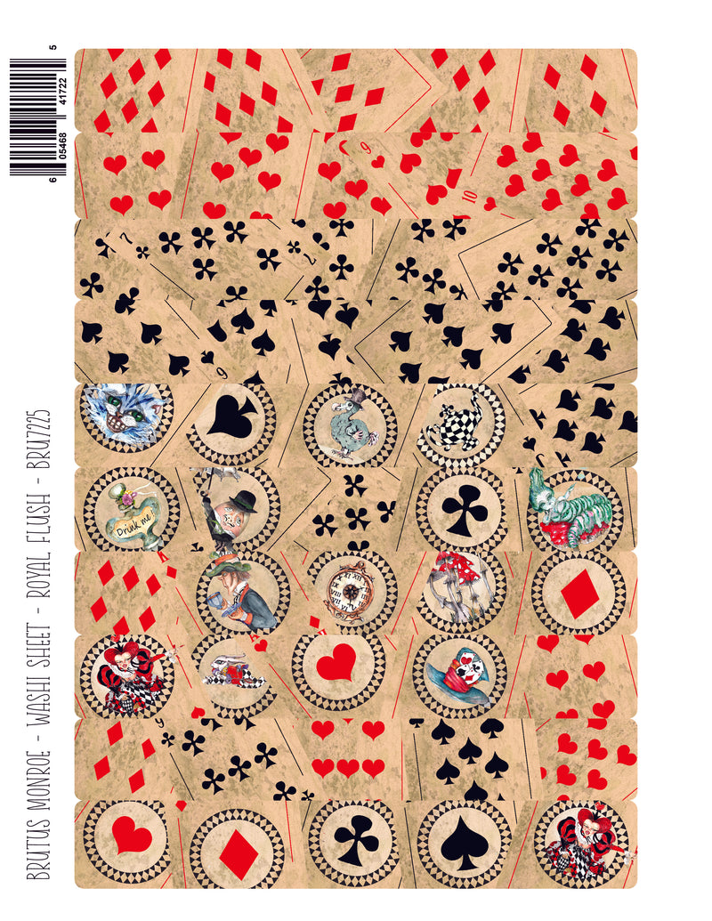 Royal Flush | Washi Sheet