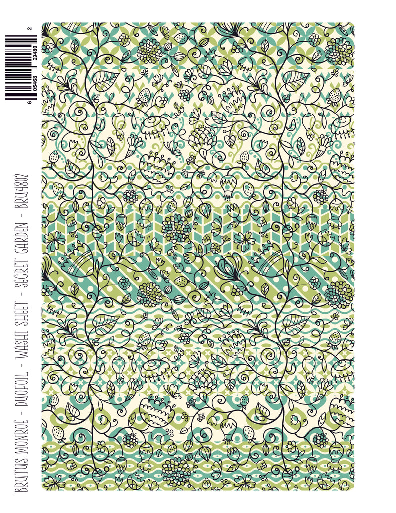 Secret Garden | DuoFoil Washi Sheet