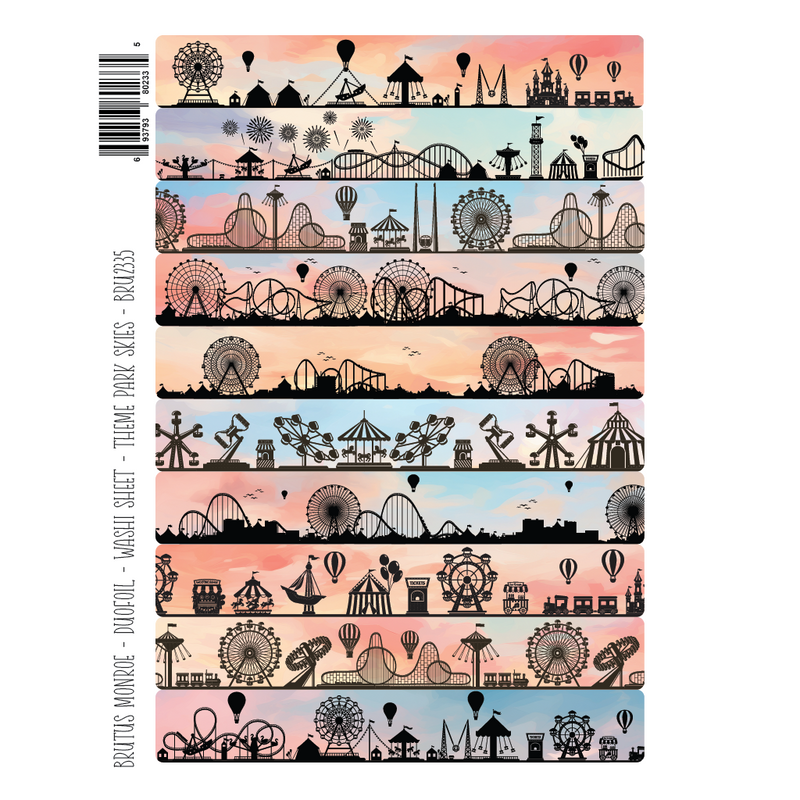 Theme Park Skies | DuoFoil Washi Sheet