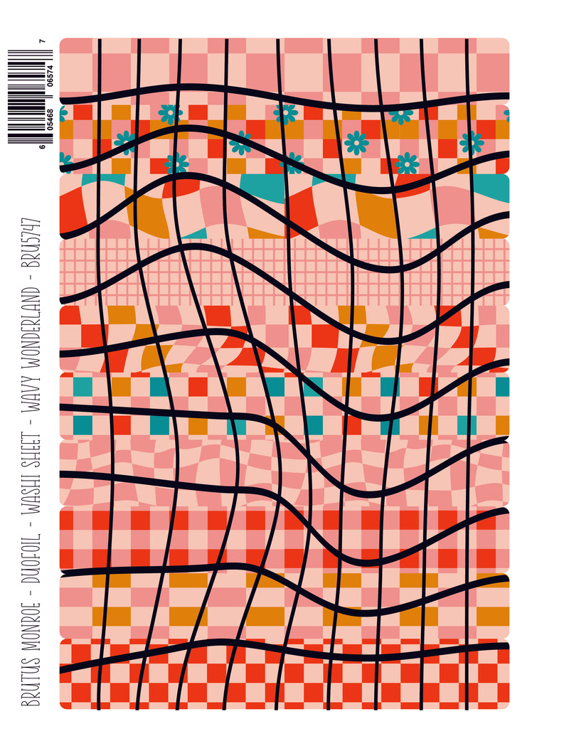 Wavy Wonderland | DuoFoil Washi Sheet