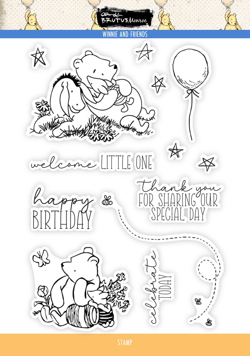 Winnie and Friends | 6x8 Stamp Set