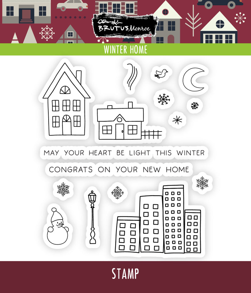Winter Home | 4x4 Stamp Set