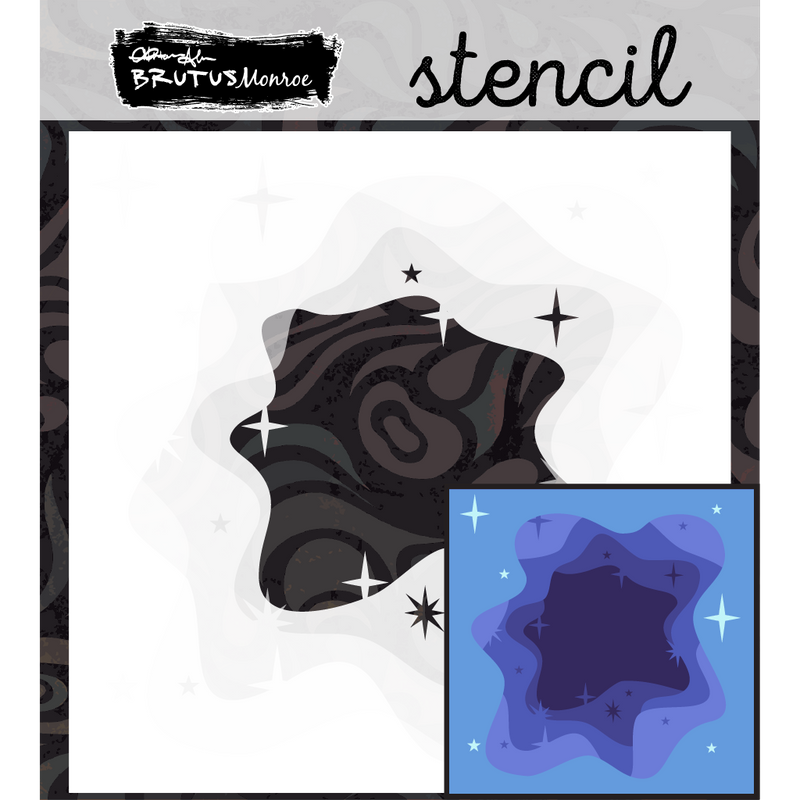 Worm Hole | Mixed Media Layering Stencil