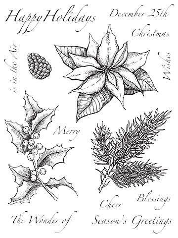 Christmas Foliage | 6x8 Stamp Set