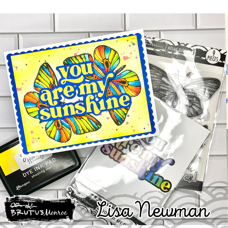 Mosaic Butterfly | 4x6 Stamp