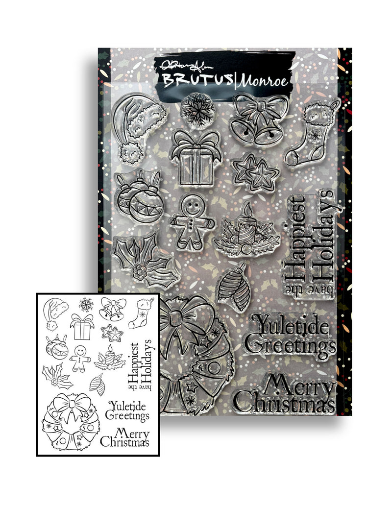 Yuletide Greetings | 6x8 Stamp Set