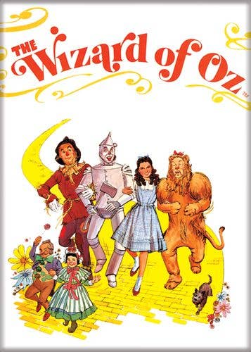 Ata-Boy - Wizard Of Oz Yellow Brick Road Illustration Magnets 2.5" X 3.5"