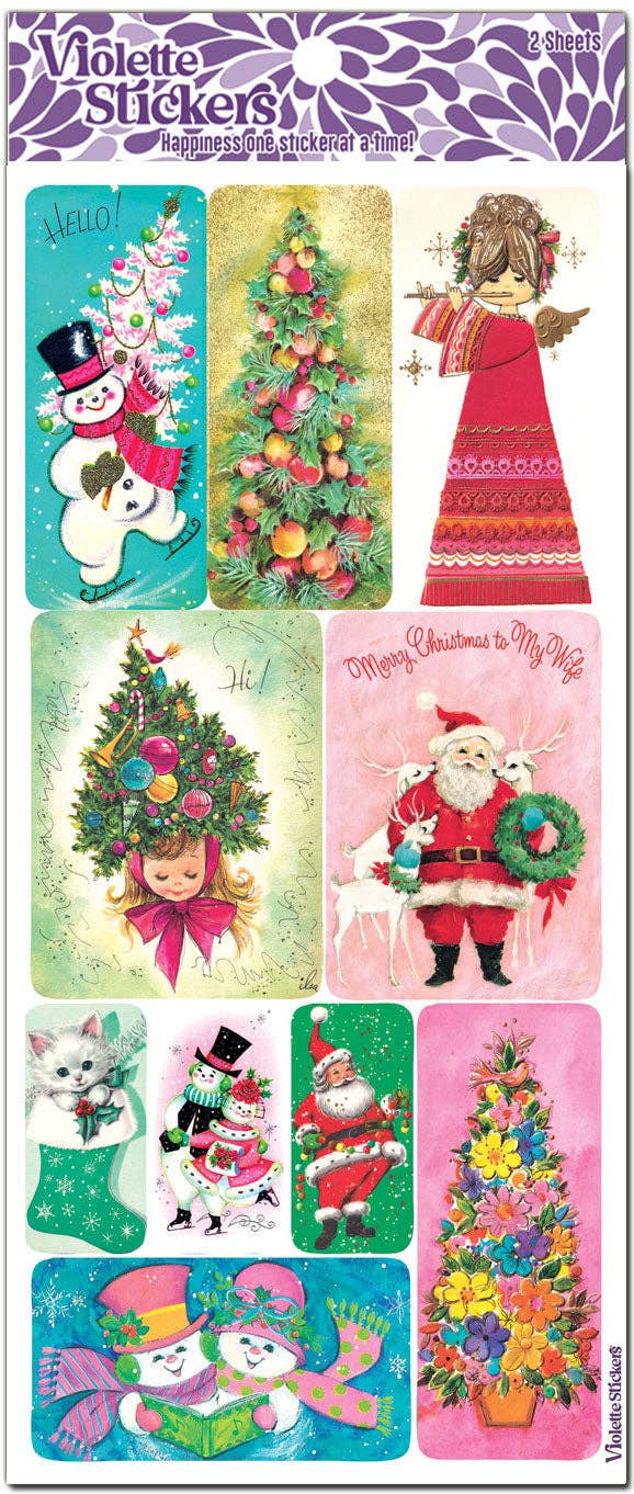 Crystal Christmas Greetings | Stickers C310 | Violette Stickers