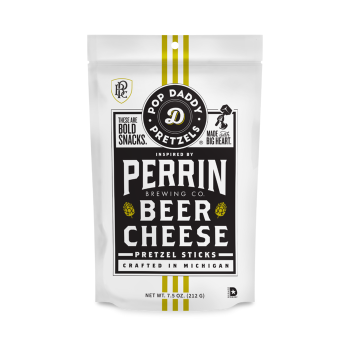Pop Daddy Perrin Beer Cheese Seasoned Pretzels 7.5oz