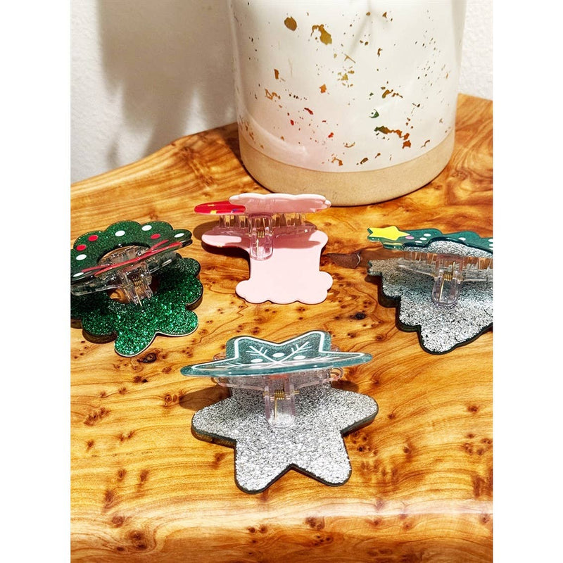 Christmas Hair Claw Clip