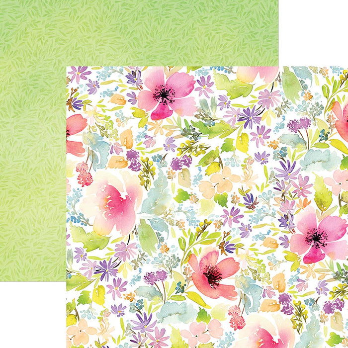 Paper House Productions - Scrapbook Paper - Spring Floral