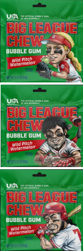 Big League Chew Wild Pitch Watermelon Gum