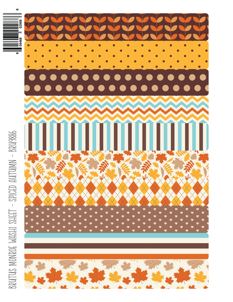 Spiced Autumn | Washi Sheet