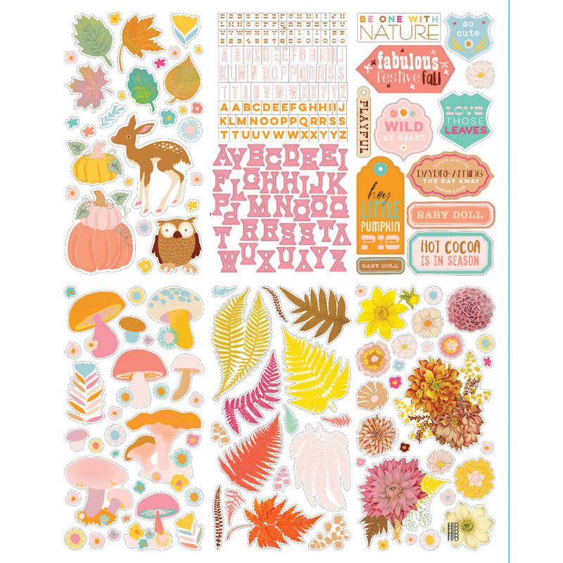 Amber Autumn | Cardstock Stickers