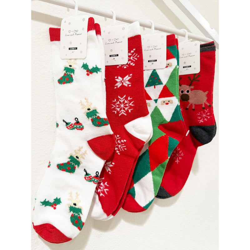 Cozy Christmas Theme Socks