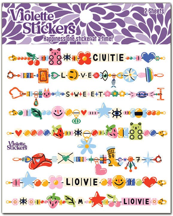 Friendship Bracelet |Stickers K375 | Violette Stickers