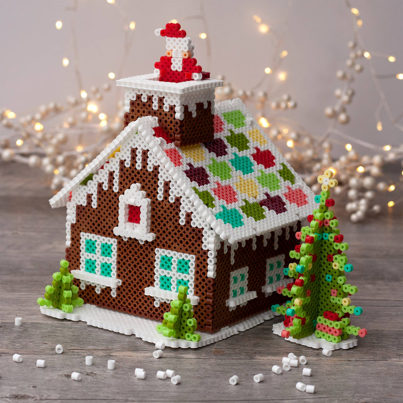 Perler Beads Christmas Gingerbread House