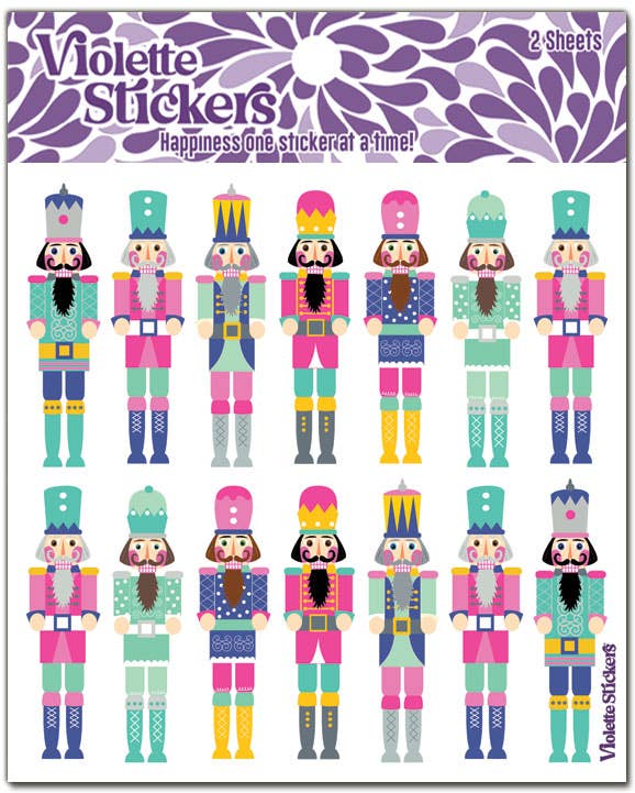 Mini Pastel Nutcracker | Stickers K372 | Violette Stickers