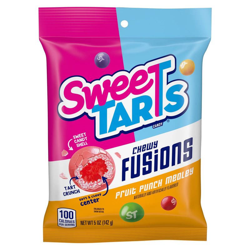 SweeTARTS Chewy Fusions, Fruit Punch Medley 5oz Bag