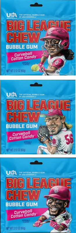 Big League Chew Curve Ball Cotton Candy Gum