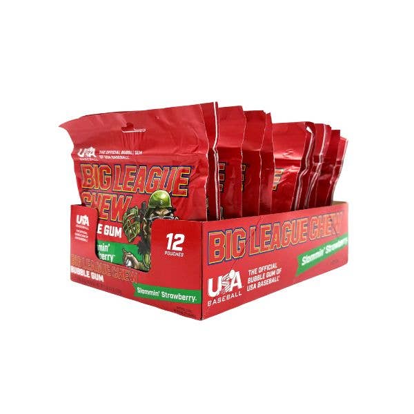Big League Chew Slamming' Strawberry Gum