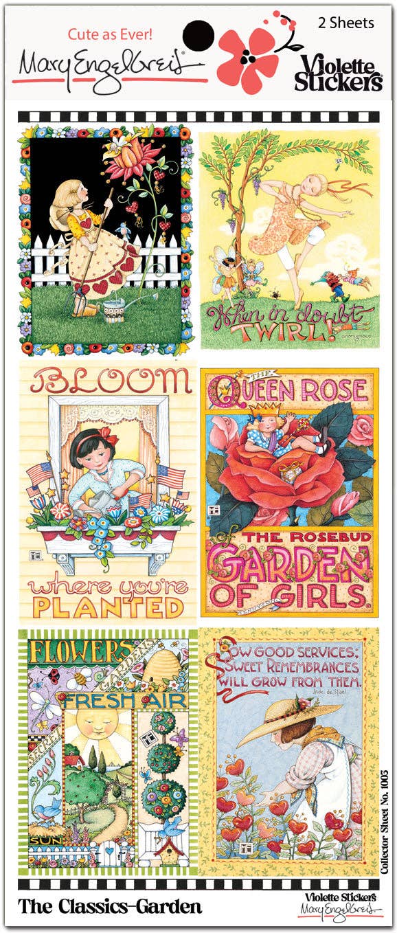Mary Engelbreit® Classics Garden | Sticker ME1003 | Violette Stickerss