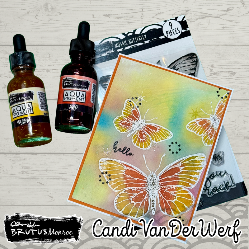 Mosaic Butterfly | 4x6 Stamp