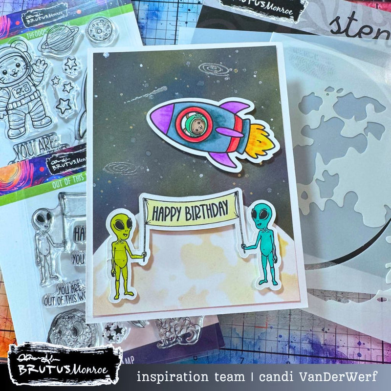 Theodore in Space | 4x4 Stamp Set