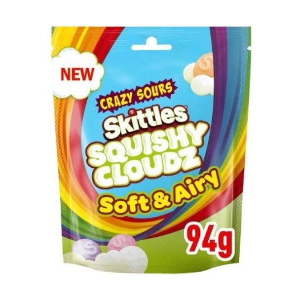Limited Import Skittles Squishy Cloudz Crazy Sours, 94g