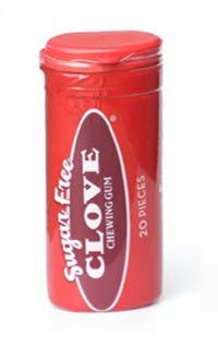 Sugar Free Clove Chewing Gum, 20pc Tube