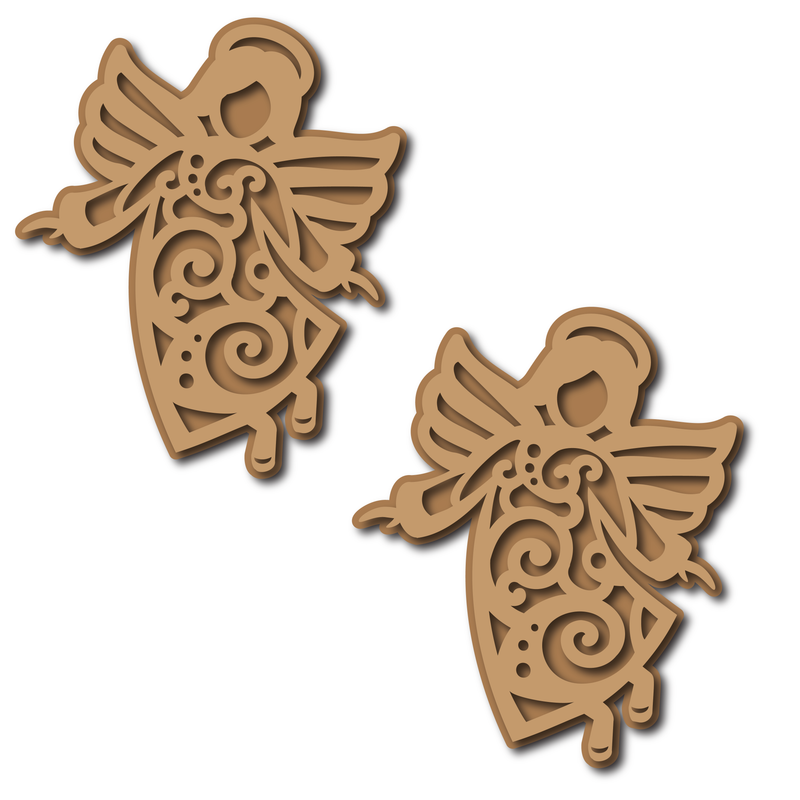Ornamental Angel | Chipboard