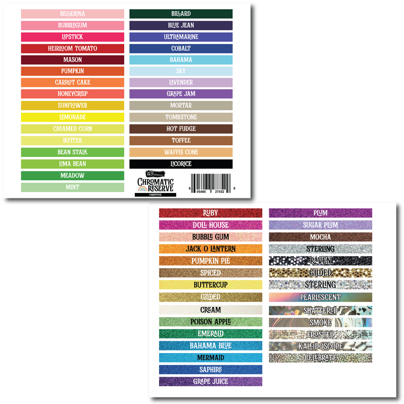 Chromatic Reserve Label Sheets
