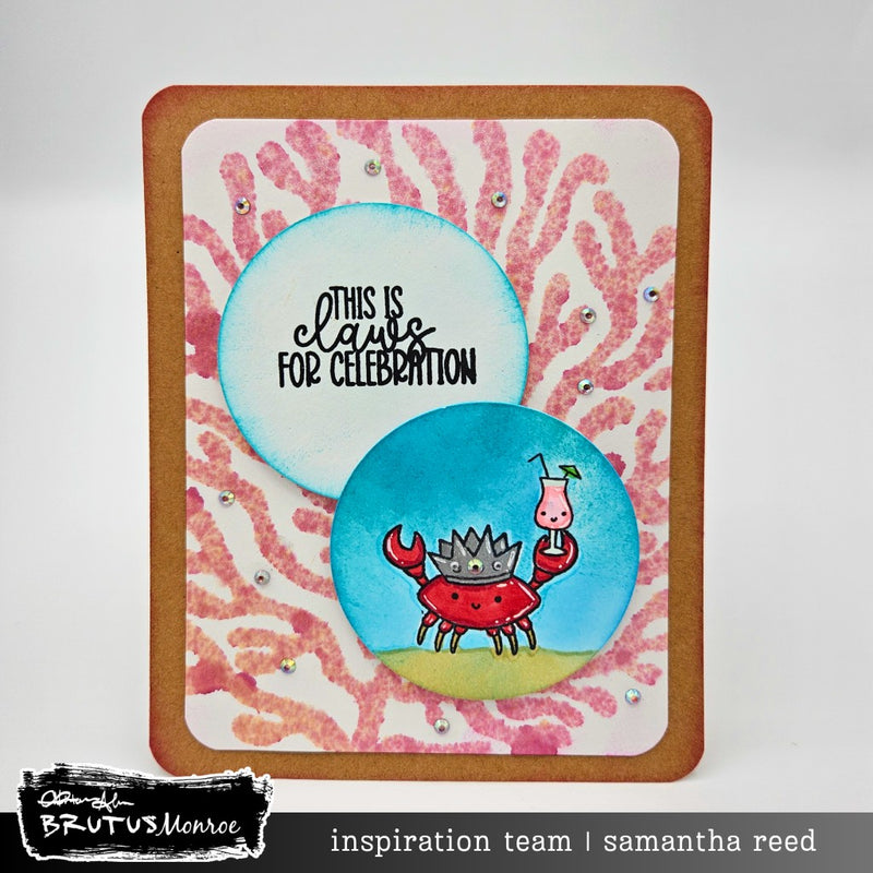 Happy Crab | 2x3 Stamp