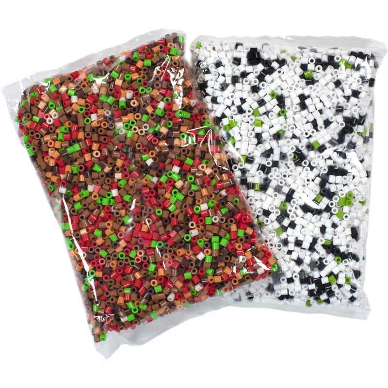 Perler Beads Christmas Gingerbread Doghouse