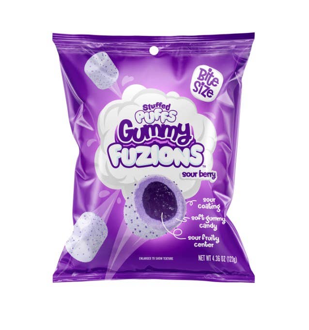 Stuffed Puffs Gummy Fuzions Sour Berry