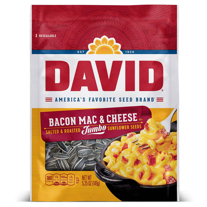 David Sunflower Seeds, Bacon Mac & Cheese