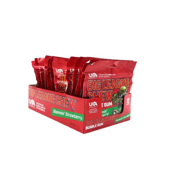 Big League Chew Slamming' Strawberry Gum
