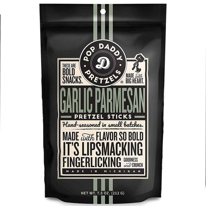 Pop Daddy Garlic Parmesan Pretzel Sticks 7.5 OZ
