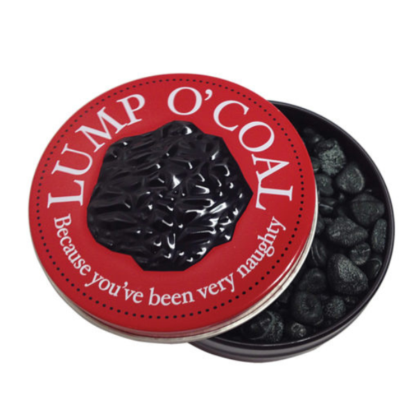 Lump O Coal Gum Stocking Stuffer Tin