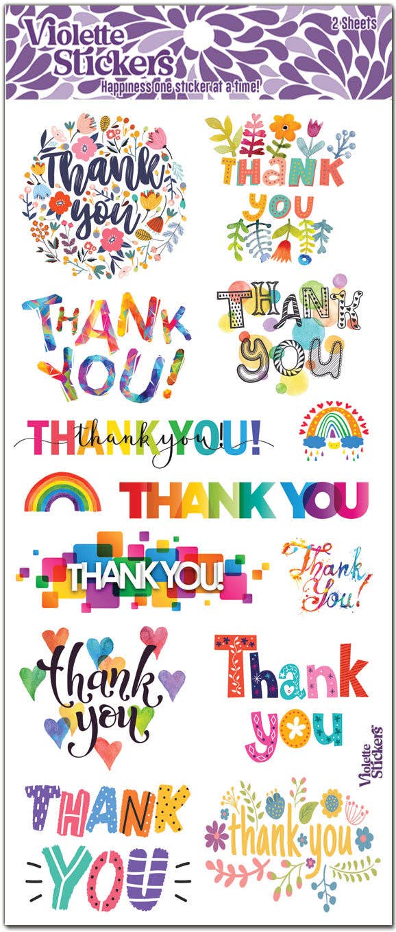 Thank You  | Stickers C161 | Violette Stickers